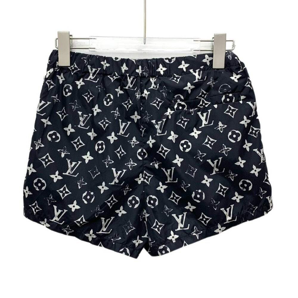 Louis Vuitton Black monogram logo printed casual shorts - Picture 2 of 8